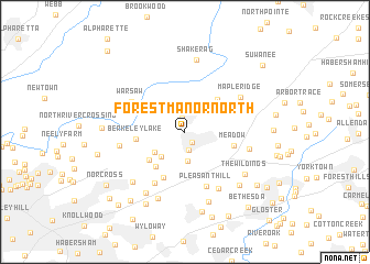 map of Forest Manor North