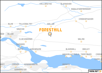 map of Forest Mill