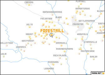 map of Forest Mill