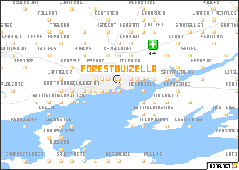 map of Forestou Izella