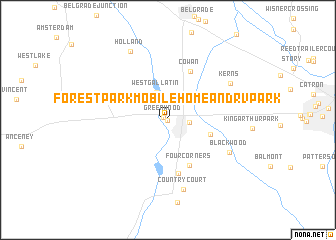 map of Forest Park Mobile Home and RV Park