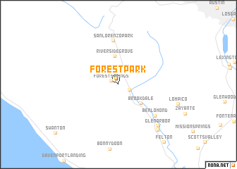 map of Forest Park