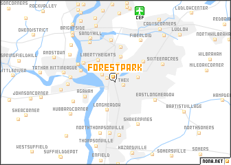 map of Forest Park