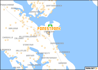 map of Forest Park