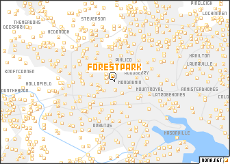 map of Forest Park