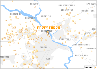 map of Forest Park