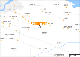 map of Forest Park