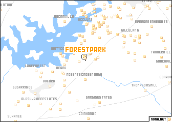 map of Forest Park