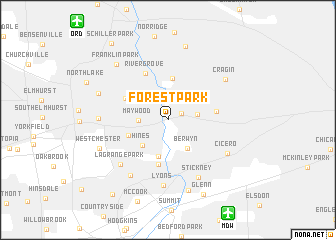 map of Forest Park