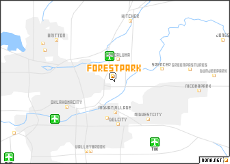 map of Forest Park