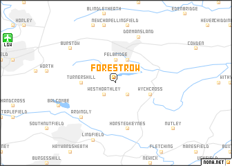 map of Forest Row