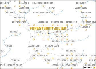 map of Forest-Saint-Julien