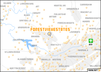 map of Forest View Estates