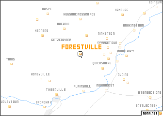 map of Forestville