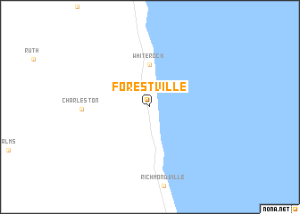 map of Forestville