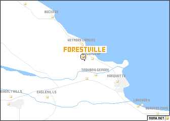 map of Forestville