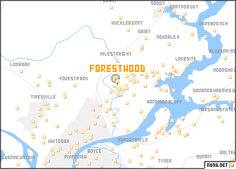 map of Forestwood