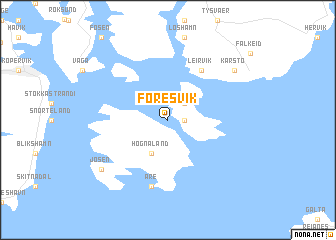 map of Føresvik