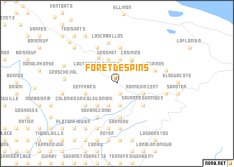 map of Forêt des Pins