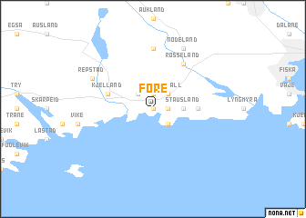 map of Føre