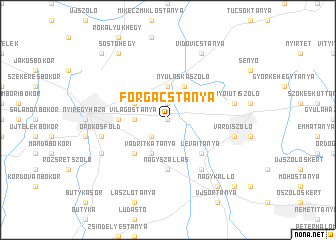 map of Forgácstanya