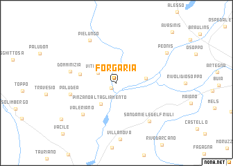 map of Forgaria