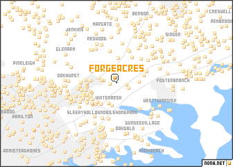 map of Forge Acres