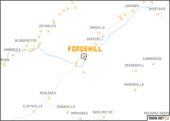 map of Forge Hill