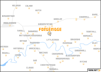 map of Forge Ridge