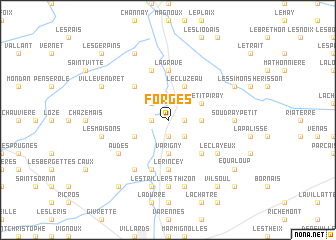 map of Forges