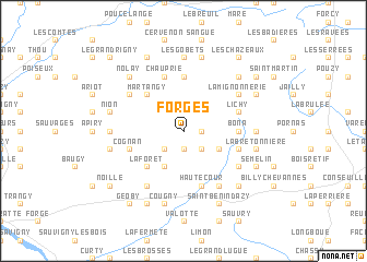 map of Forges