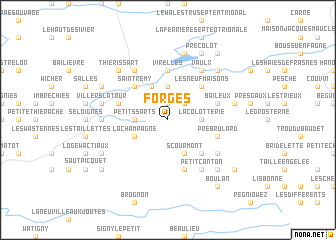 map of Forges