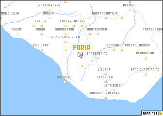 map of Foria