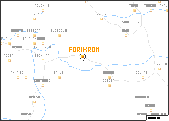 map of Forikrom