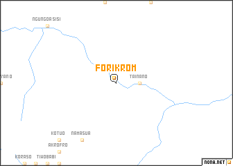 map of Forikrom