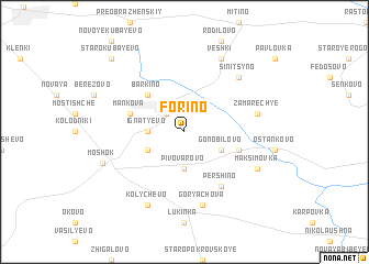 map of Forino