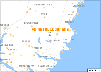 map of Foristall Corners