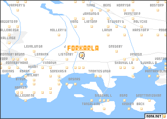 map of Förkärla