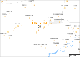 map of Fork Ridge