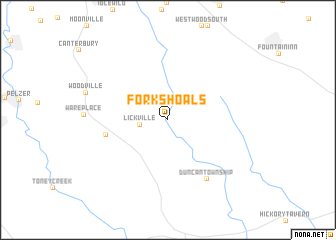 map of Fork Shoals