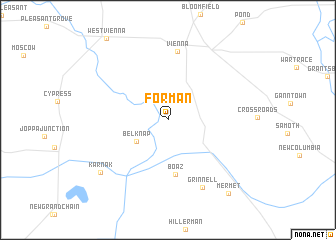 map of Forman