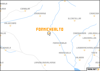 map of Formiche Alto