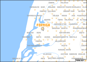 map of Formiga