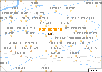 map of Formignana