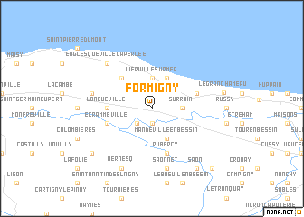map of Formigny