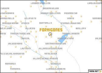 map of Formigones