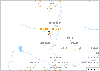 map of Formiguères