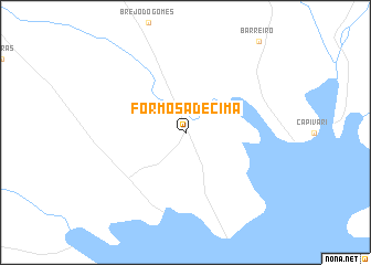 map of Formosa de Cima