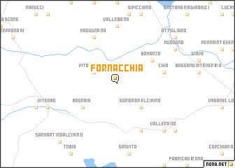 map of Fornacchia