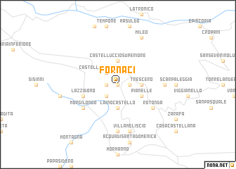 map of Fornaci